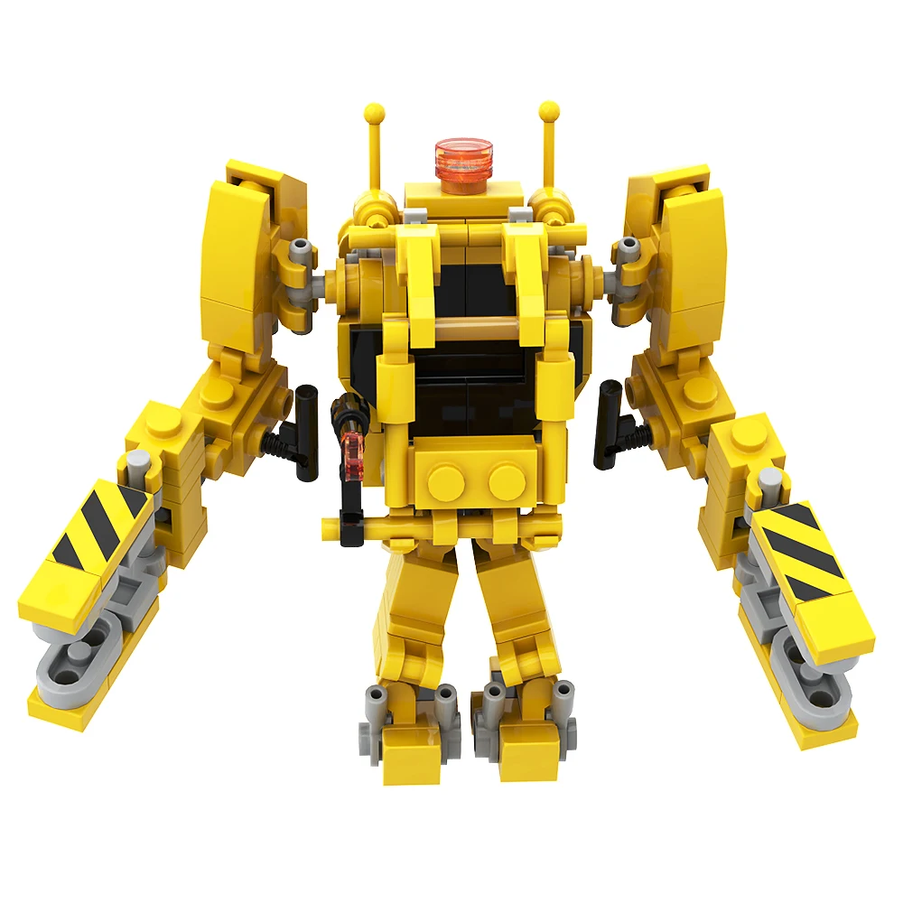 Gobricks MOC Aliens Power Loader PART V Aliens Mecha P-5000 Powered Robot Building Block Educational