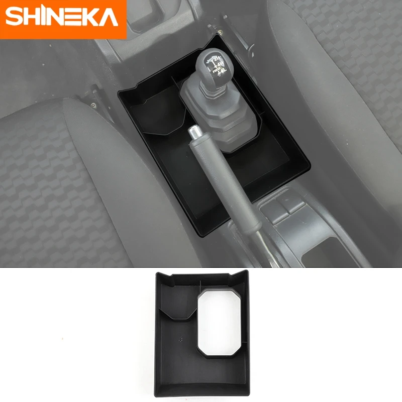 SHINEKA Car Gear Shift Storage Box Organizer Tray For Suzuki Jimny 2019 2020 2021 2022 2023 Interior
