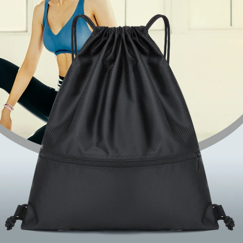 Lightweight Drawstring Backpack for Men and Women Sports Fitness Backpack Outdoor Leisure Backpack