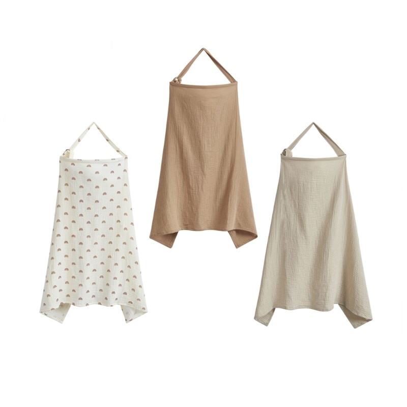 Nursing Cover Breast Feeding Coverall Breathable Cotton Breastfeeding Cover