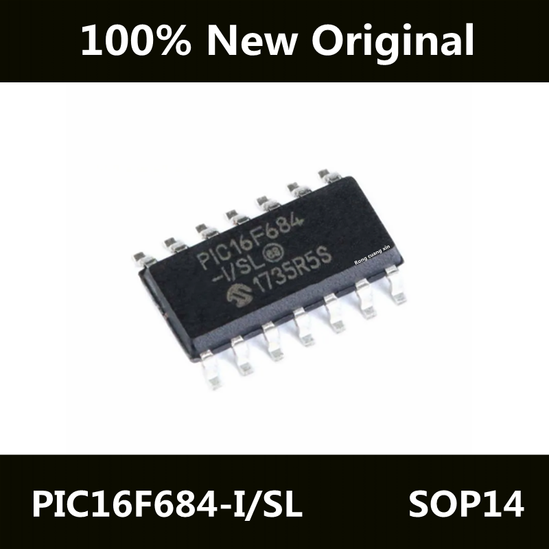 New Original PIC16F684-I/SL PIC16F684-I PIC16F684 SOP-14 8-bit Microcontroller Chip