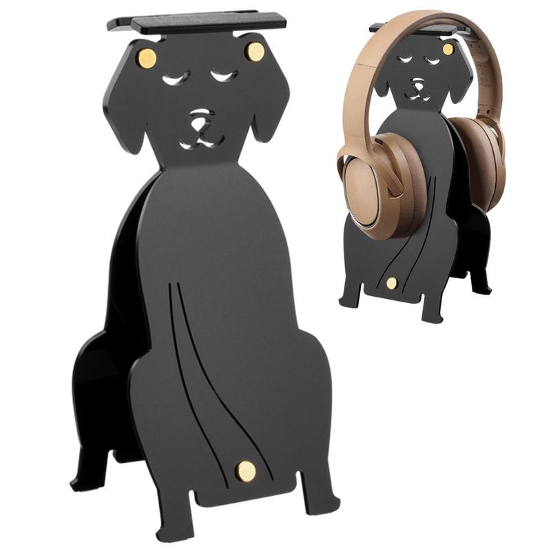 Headphones Desktop Stand Cute Dog Shape Universal Acrylic Headphone Stand Simple Headphone Display For Bedrooms Playrooms Homes