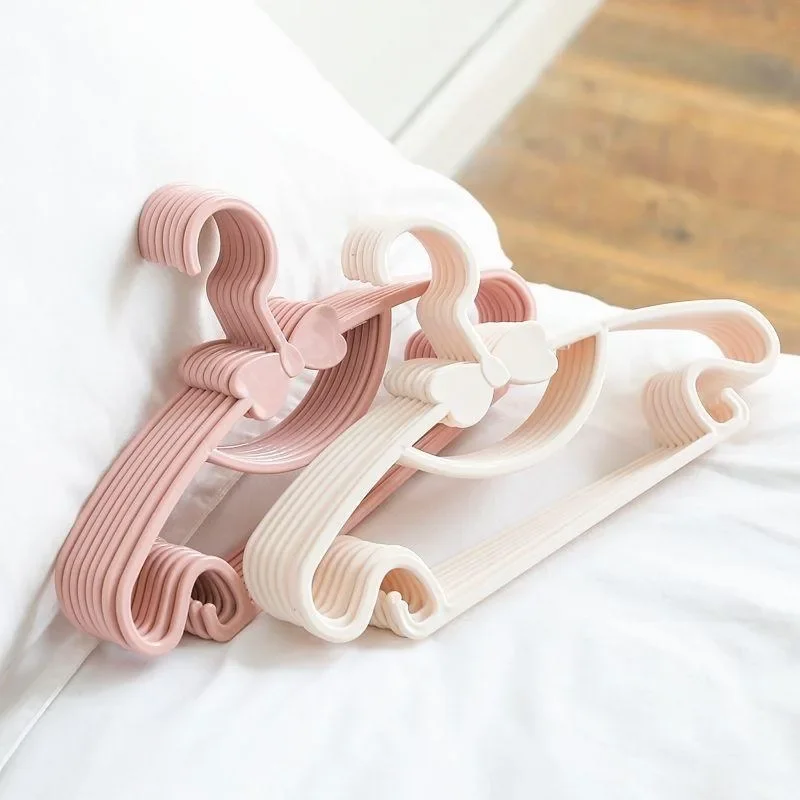 10pcs Baby Clothes Racks Portable Plastic Towel Display Scarfs Hangers Kids Clothing Organizer