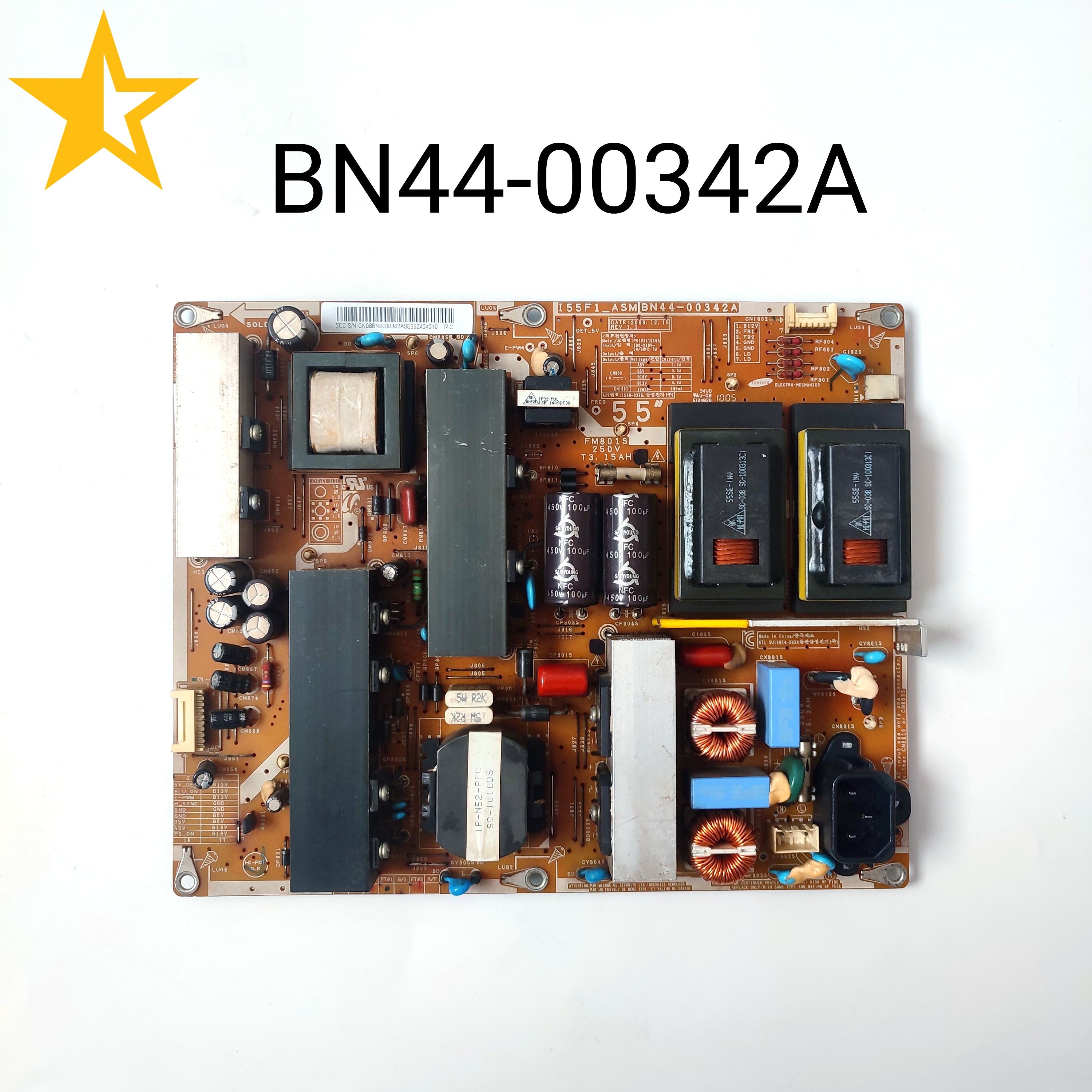 BN44-00342A BN44-00342B I55F1_ASM Power Supply/LED Board FOR LE55C650L LA55C650L1F LN55C610N1F LN55C630K1F 55 Inch LCD TV Parts