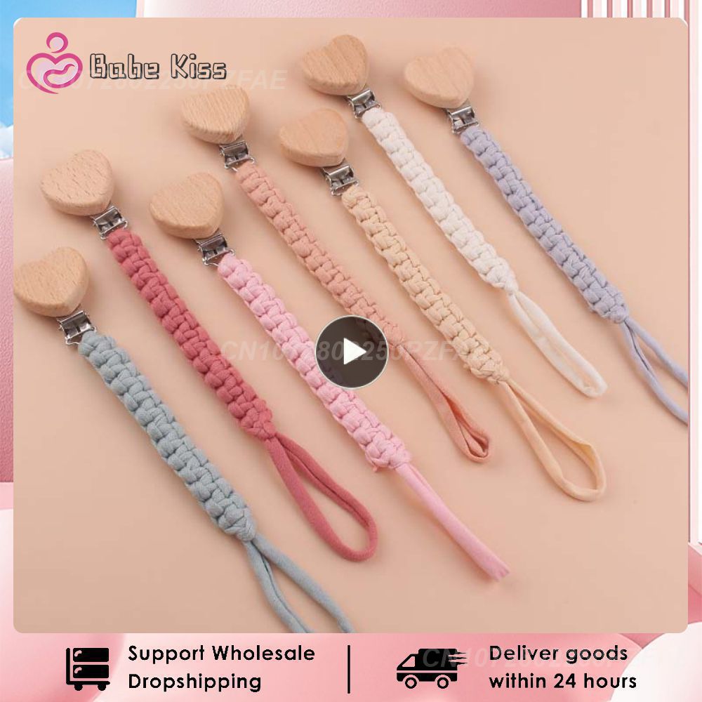 1~10PCS Not Harm The Baby Pacifier Clip Pacifier Clip Chain Retro Simplicity A Variety Of Colors Crochet Type