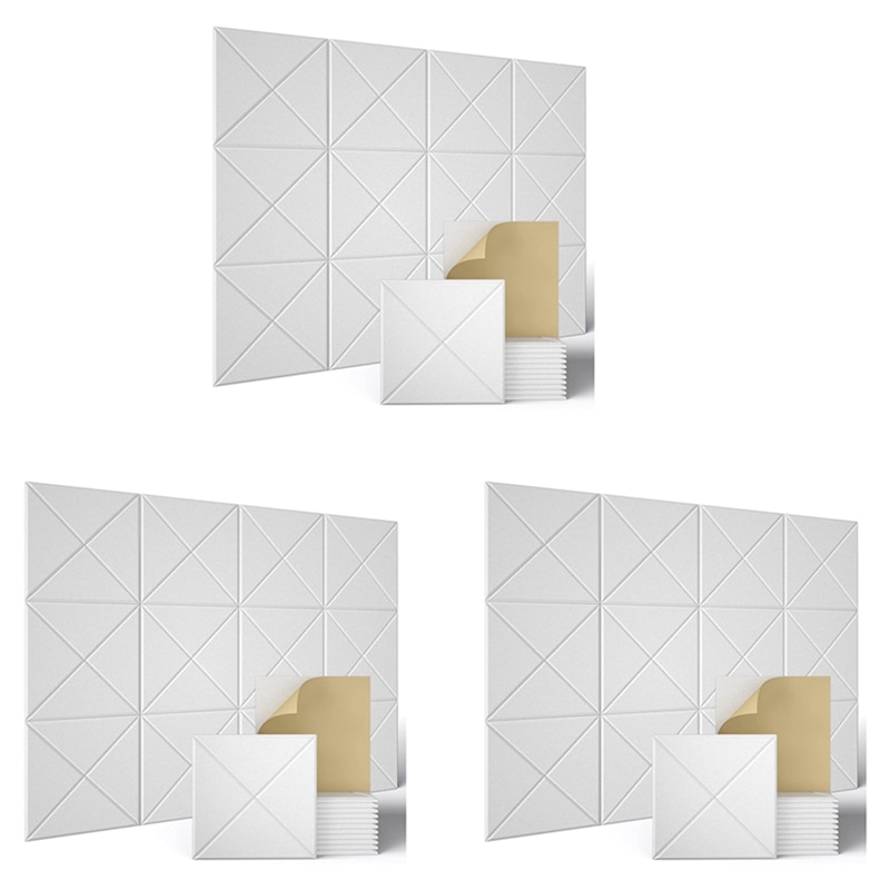 HTHL-36 Pack Acoustic Panels,Sound Proof Padding,Beveled Edge Sound Absorbing Panels,For Acoustic Treatment And Wall Decor,Et