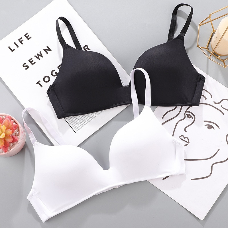 Women Seamless Bra Sexy No Wire Push Up Underwear Girls Students Breathable Thin 10 Colors Bras Female's Bra Breathable Gat