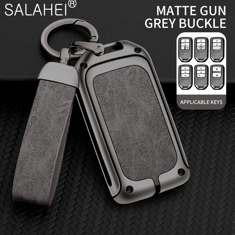 Car Key Case Cover For Honda Accord Fit Lucky Vezel City Civic CR-V HR-V Jade Jazz BRV BR-V HR-V