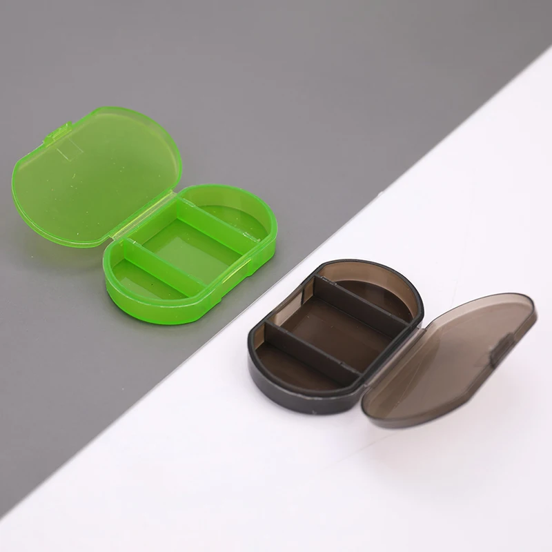 Mini Pill Box Lightweight 3 Grids Pill Organizer Medicine Storage Waterproof Pills Box Weekly