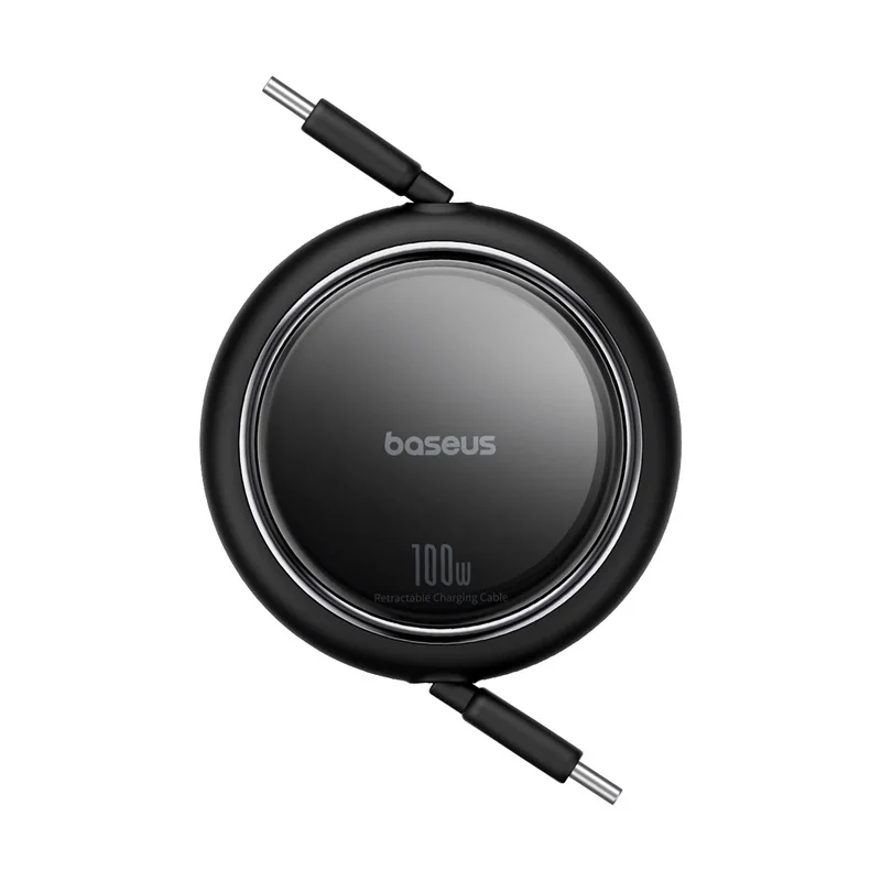 Baseus Retractable 100W USB C Cable For MacBook iPad Fast Charger Cable For iPhone 15 16 Plus Pro