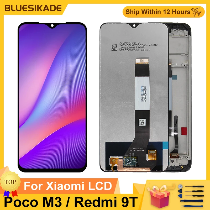 6.53" For XIAOMI Poco M3 Display Redmi 9T LCD Touch Screen Digitizer For Xiaomi POCO M3 LCD