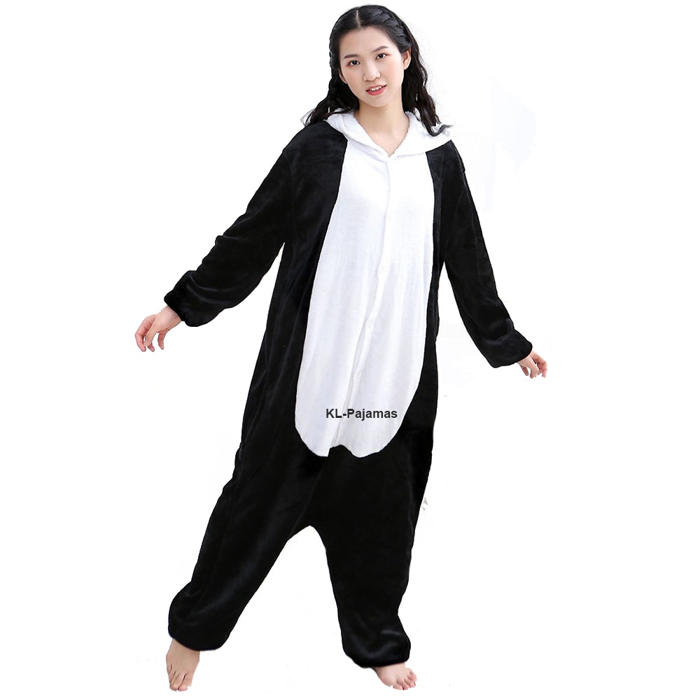 Panda Onesies Unisex Men Kigurumi Animal Cosplay Cartoon Jumpsuit Women's Pajamas Sets Adults Kids Winter Flannel Warm Slee