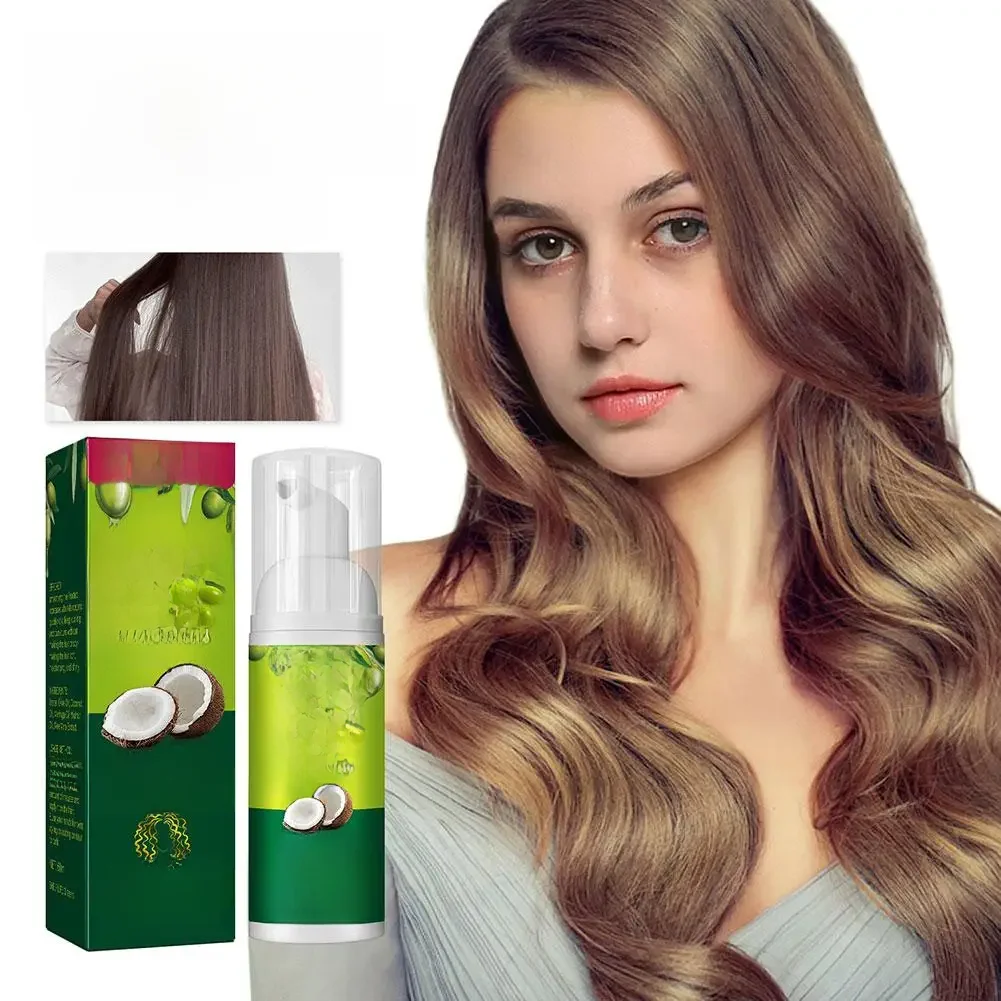 Olive Oil Hair Styling Mousse Natural Ingredient Curly Styling Irritability Modelling Hair Roll Anti