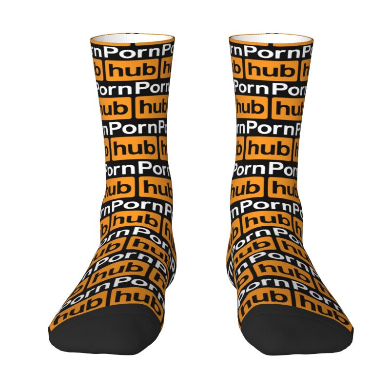 Funny Pornhubs Socks Men Women Warm 3D Printing Football Sports Socks