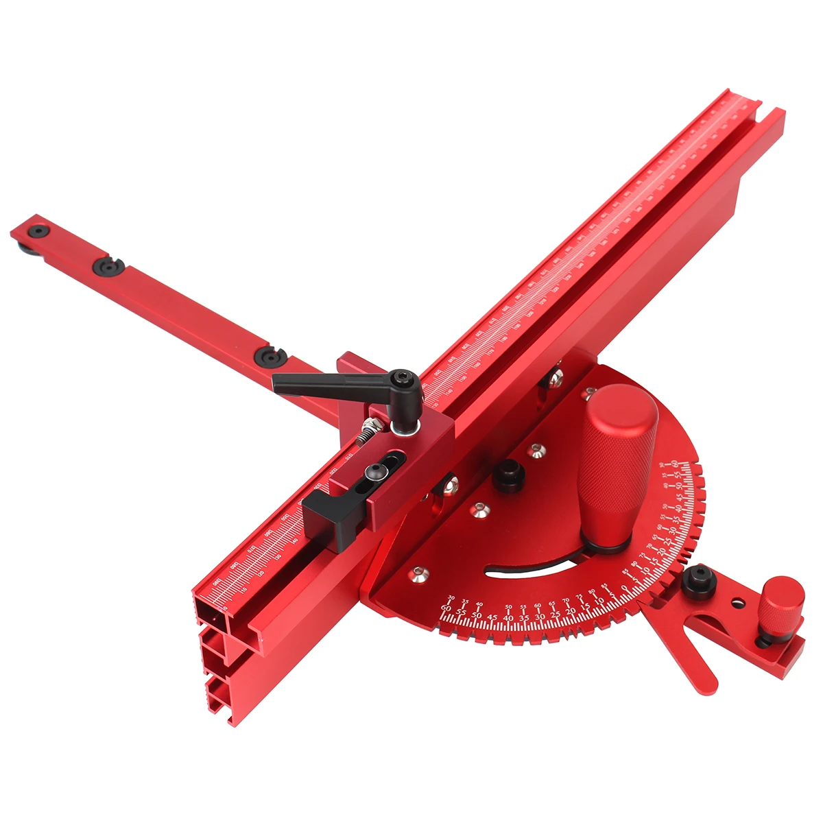 1 Set Miter Gauge And 400MM Fence With Track Stop Sawing Assembly Angle Ruler for Table Saw Router