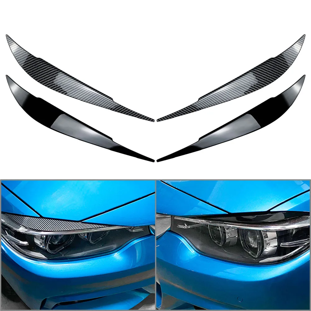 Car Front Headlight Eyebrow Decoration Trim For BMW 4 Series F32 F33 F36 2012-2020 For F80 M3