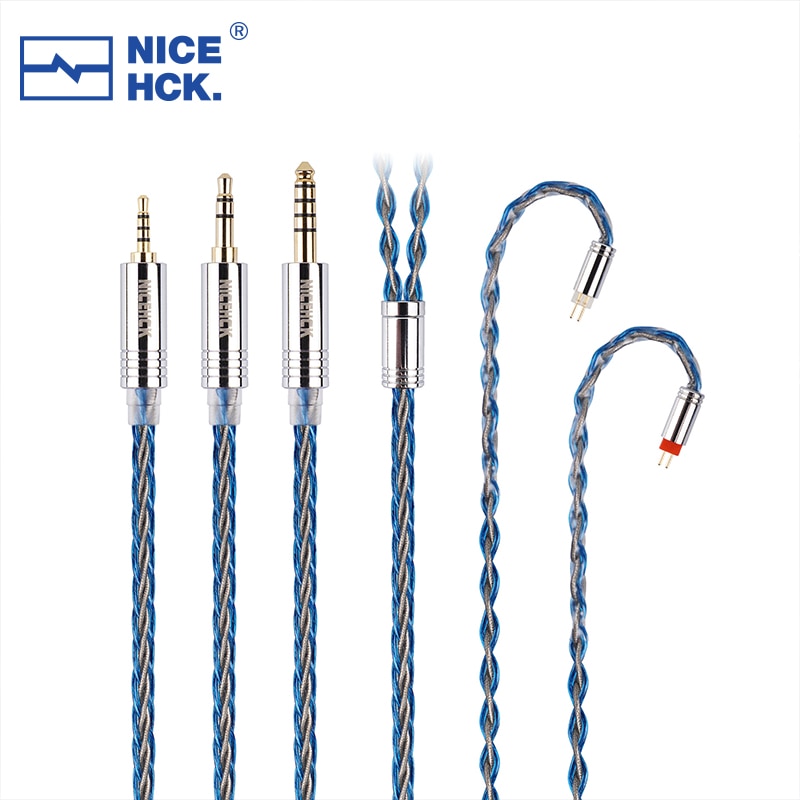 NiceHCK MixBS 6N OCC+Silver Foil Earphone Upgrade Cable 3.5/2.5/4.4mm MMCX/0.78mm 2Pin/QDC for Bridge Cadenza HM20 Krila Phoenix