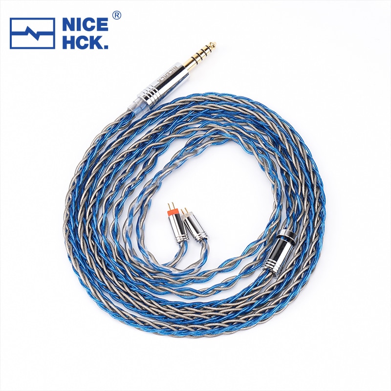 NiceHCK MixBS 6N OCC+Silver Foil Earphone Replace Audio Cable 3.5/2.5/4.4mm MMCX/0.78mm 2Pin/QDC for Blessing3 Quartet HM20 NM2