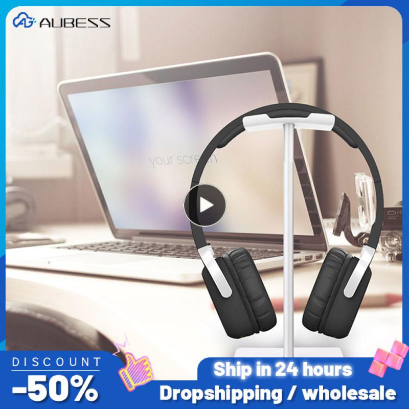 1~10PCS Wireless Headphone Stand Aluminum Support Headset Stand Rod ABS Soft Headrest Solid Base for Blue-tooth Headsets,Gaming