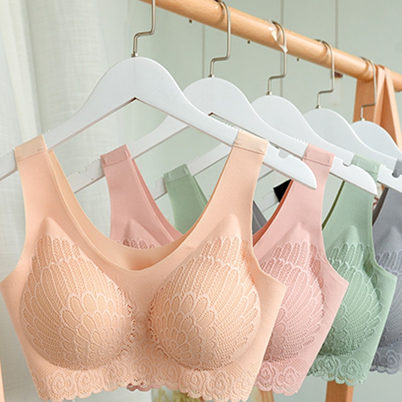 5D Sports Bra Contours Bra Sports Yoga Running Bras Breathable Underwear Seamless Soft Lace Bra Women Natural Latex Bra