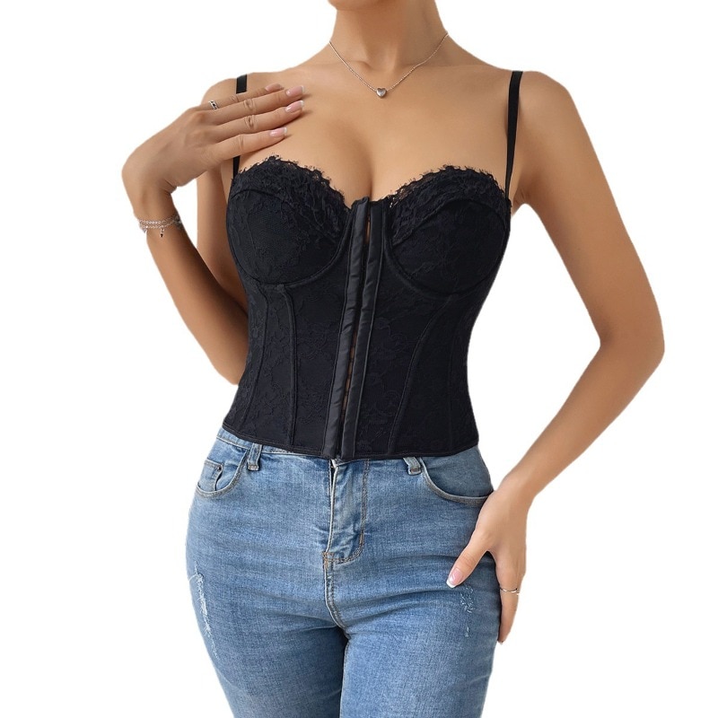 Womens Underwear Fishbone Underwire Adjustable Strap Wrap Chest Chest Backless Small Vest Suspender Garment