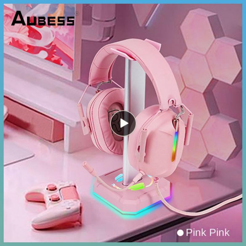 1~6PCS Aluminuim Alloy Universal Gamer Headset Hanger Detachable Design RGB Earphone Holder Desk Display Rack For PUBG Computer