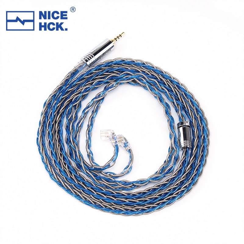 NiceHCK MixBS 6N OCC+Silver Foil Earbud Replace Cable 3.5/2.5/4.4mm MMCX/0.78mm 2Pin/QDC for HM20 Krila Fudu EA500 HE10 MK4 IEM