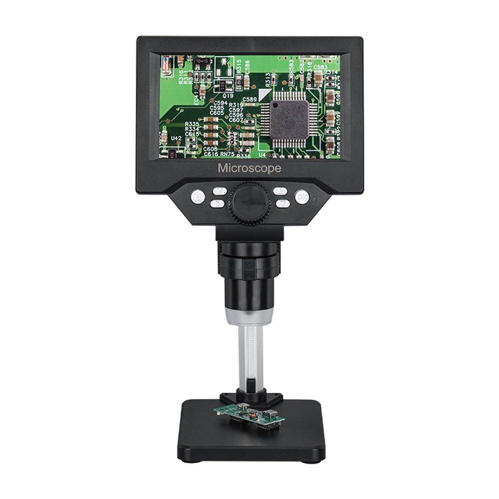5.5 Inch Digital Microscope 10MP 1000X Magnification LCD Display 8 LED Light SD Card Storage