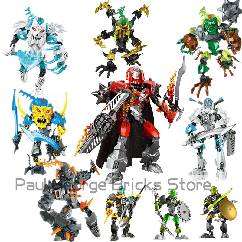In Stock Hero Factory 5.0 Building Blocks EVO FURNO STORMER Star Warriors Combined Robot Bricks Toys