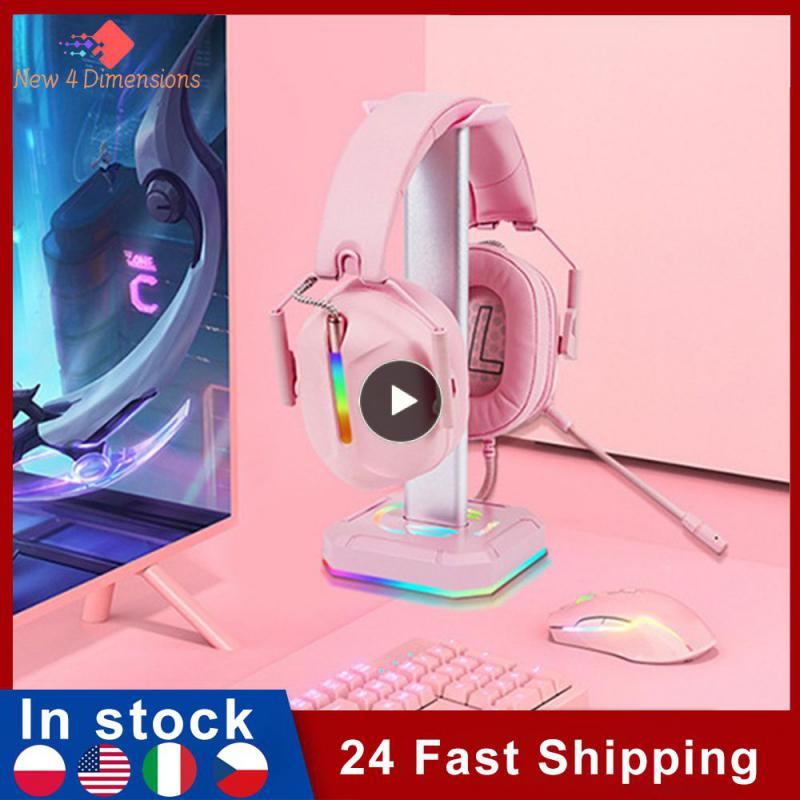 1~8PCS Alloy Headphone Stand Holder Rack, Support Gamer Headset Stand, Aluminum Black Earphone Hanger, PC Gaming