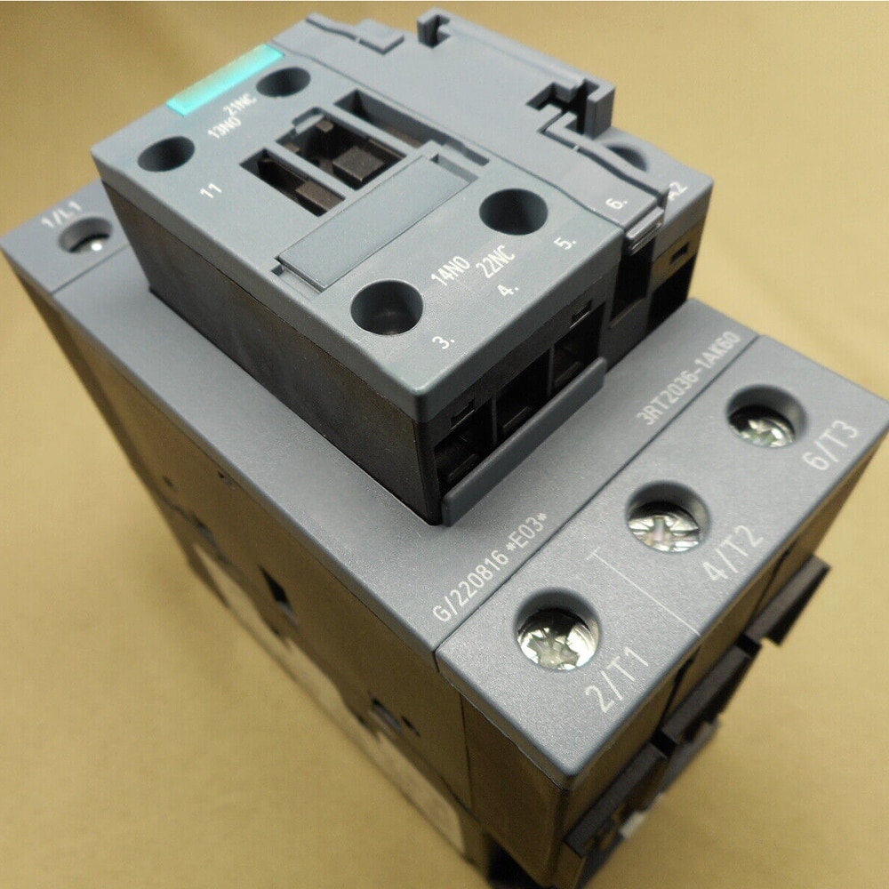 New for Siemens 3RT2036-1AK60 3RT20361AK60 51A 400V 60Hz Contacts 1 NO + 1 NC Contactor Module in Box