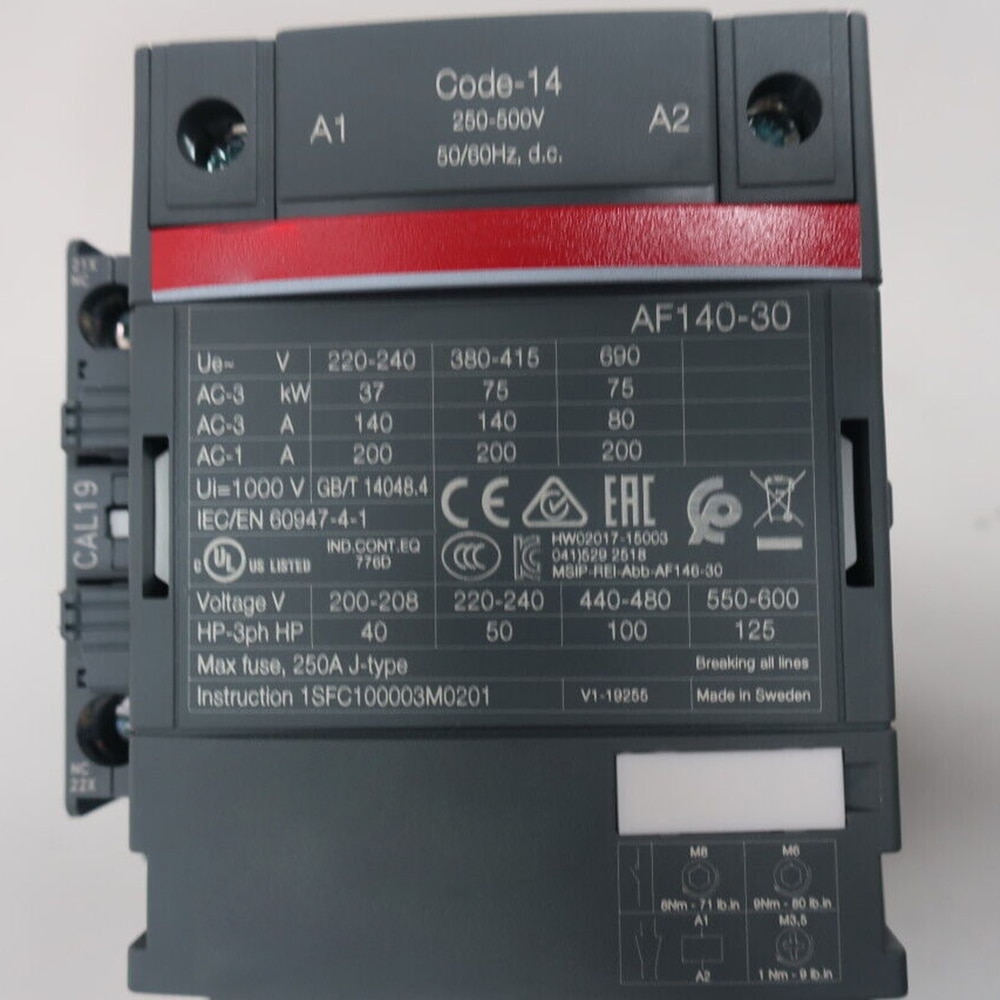 For AF140-30-11-14 AF140-30 250-500V Dc 250A Amp 100hp Contactor Module in Box