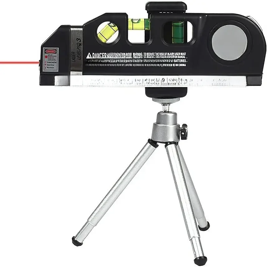 Laser Level Line Tool, Multipurpose Laser Level Kit with Tripod, Standard Cross Laser Level Tool