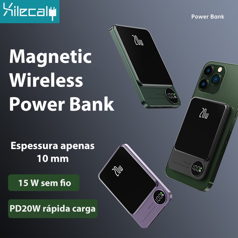 Magnetic Power Bank Fast Charge for Magsafe Wireless Powerbank 10000mAh batterie externe Portable Power Banks for iPhone Xiaomi