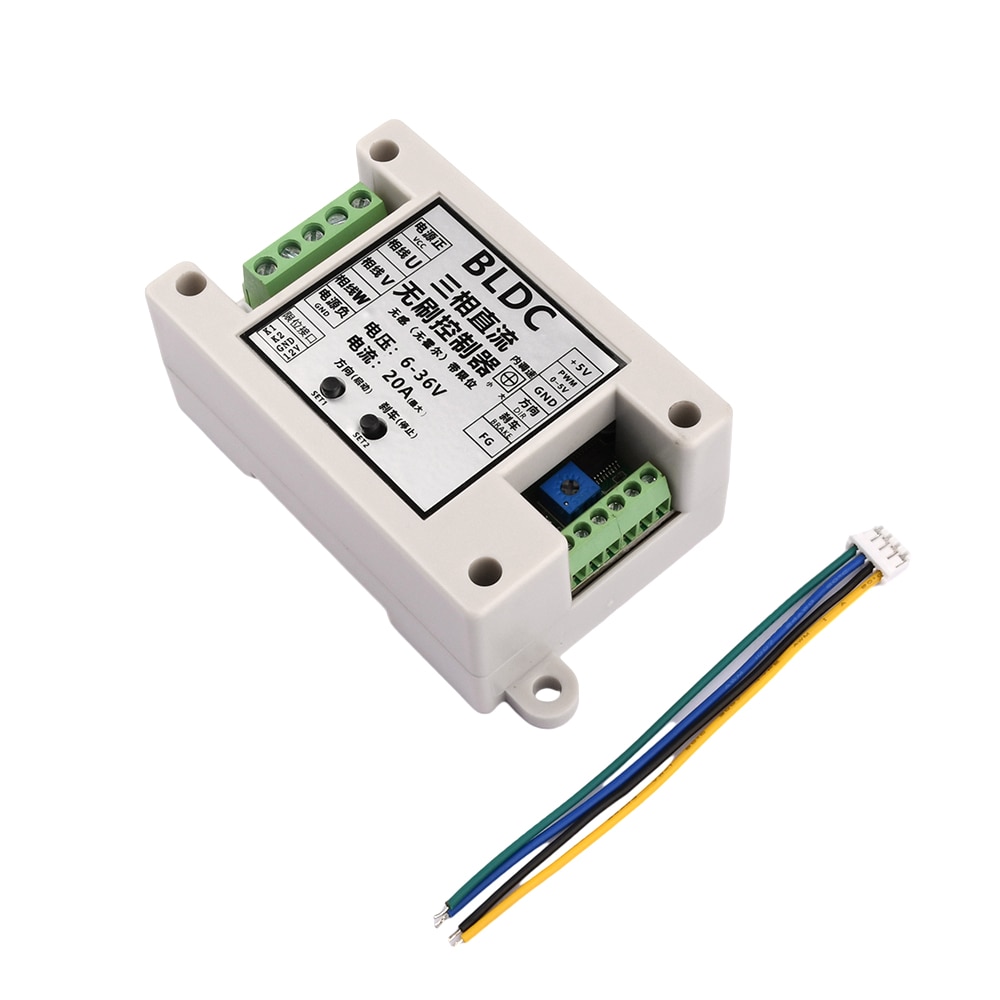 ZS-X14 DC6-30V DC9-60V 400W Wide Voltage 3-phase Sensorless BLDC Motor Controller Board Brushless Motor Driver Module