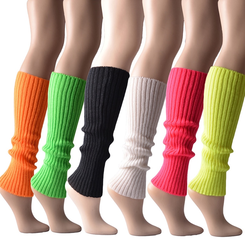Women's Knitted Warm Leg Warmers Autumn And Winter Solid Color Hundred Knitted Foot Warm Stacked Sock Wraps