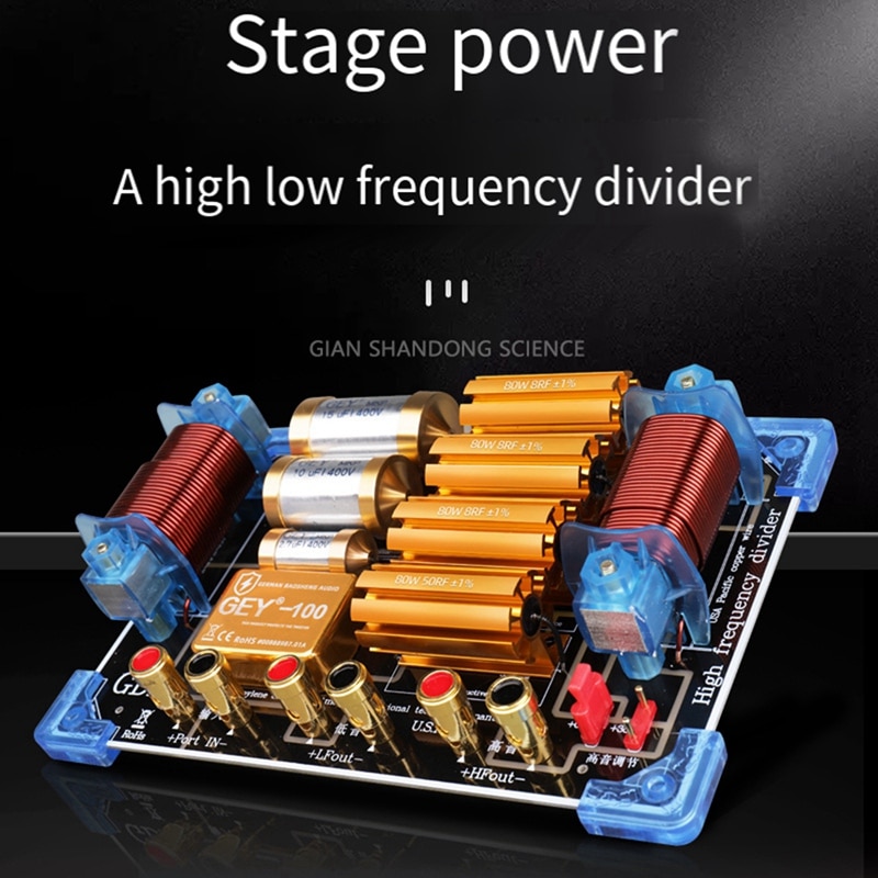 Speaker Two Way Frequency Divider High Power Frequency Divider 15 18 Inch Stage Performance High Power Frequency Divider