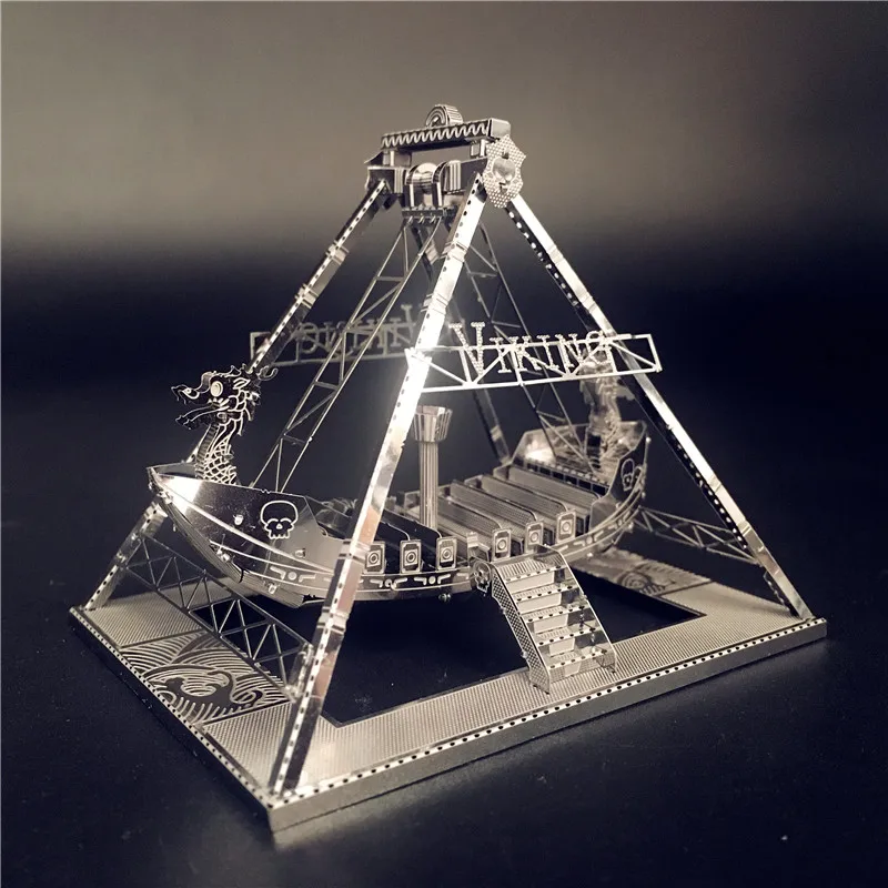 IRON STAR 3D Metal Puzzle kit Viking Ship Assembly Model DIY Laser Cut Model Toys for Adult