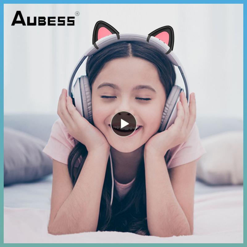 1~10PCS Cute Pink Headphones Accessories Cat Ear Ornament Suitable for Headphone Gaming Headsets Attachment Stereo Headsets