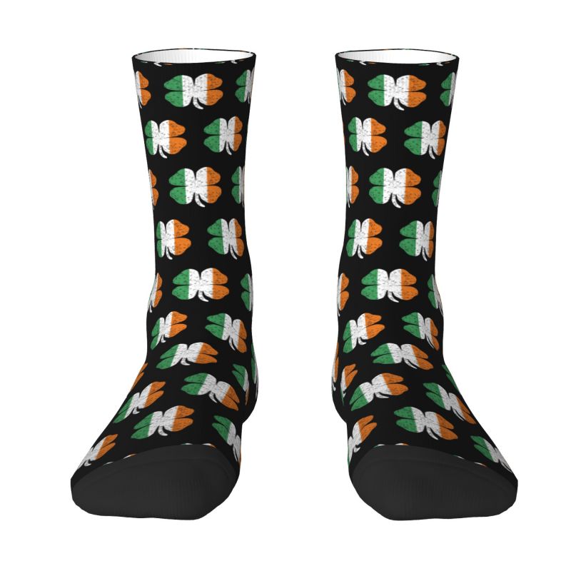 Ireland Irish Flag Men Women Crew Socks Unisex Cool Spring Summer Autumn Winter Dress Socks