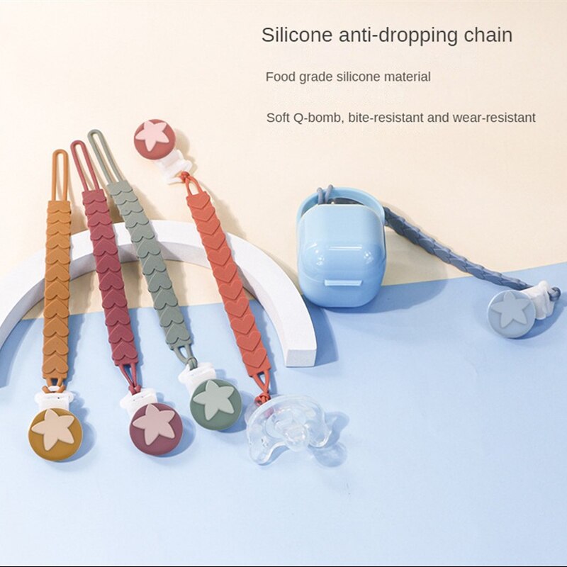 Pacifier Teether Anti Drop Chain Modern Minimalism Baby Pacifier Teether Chain Safe And Reliable 3 Months Or More Pacifier Chain