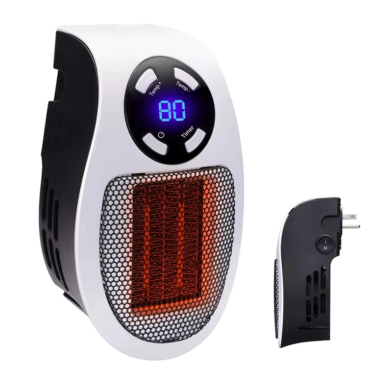 Wall Outlet Portable Heater Plug In Electric Mini Desktop Electric Heater Portable Electric Fan