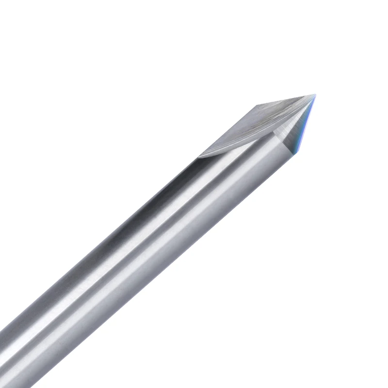 XCAN Milling Cutter 1/4 Shank 60 Degree Straight V Engraving Bit 2 Flute Wood Milling Bit CNC Router