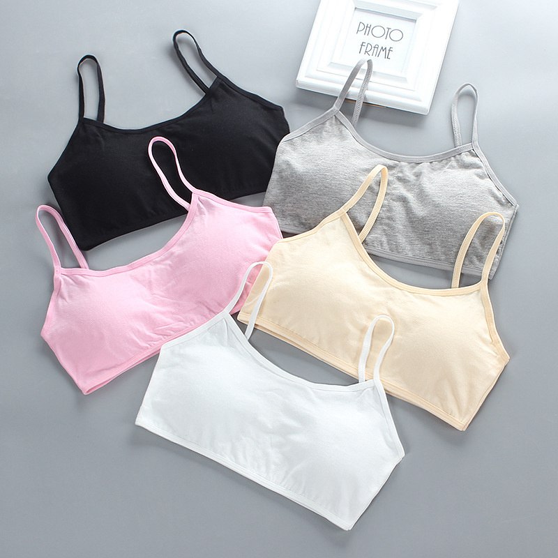 Children's Vest Girl's Bra Shoulder Cotton Development Primary Inserts