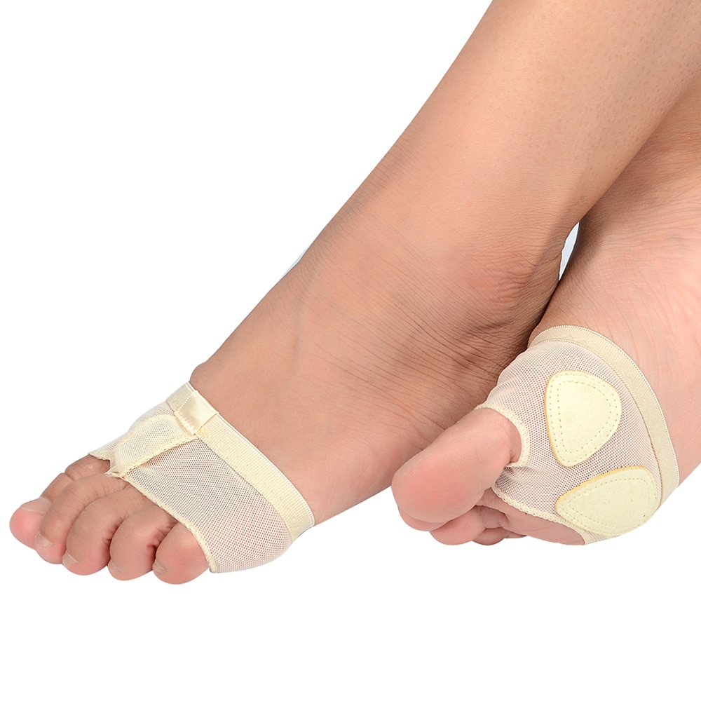 Women Belly Ballet Forefoot Toes Half Pads Dance Gym Paw Metatarsal Thong Protector Lyrical Socks Shoes Split Insoles
