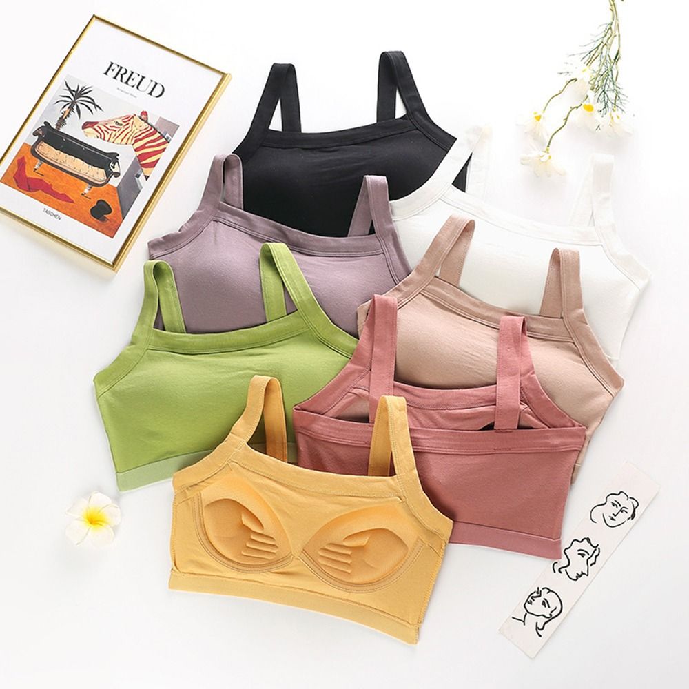 Beauty Back Suspender Underwear For Female For Girl No Steel Ring Wrapped Chest Tank Crop Top Women Bra Female Lingerie