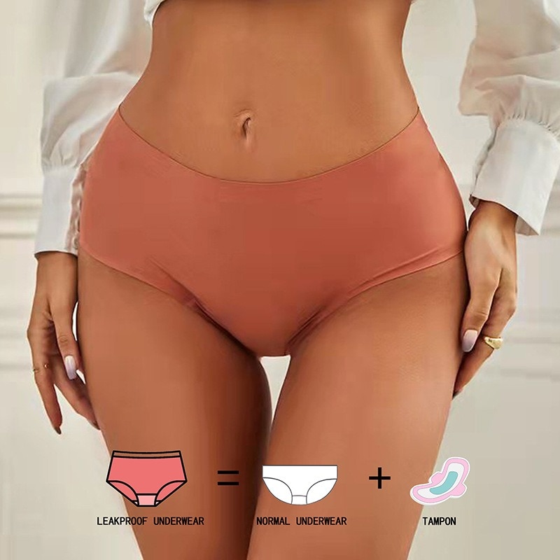 Large Size Non-marking High-waist Menstrual Panties Leakage Period Free Sanitary Napkin Washable Trousers