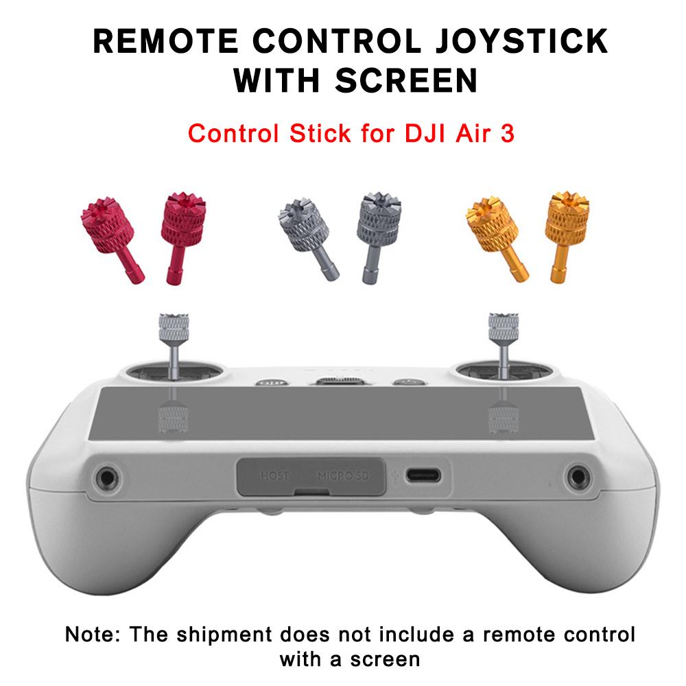Remote Control Stick For DJI Air 3 RC 2/RC Aluminium Alloy For DJI Air 3 Thumb Rocker Drone Accessories C0O5