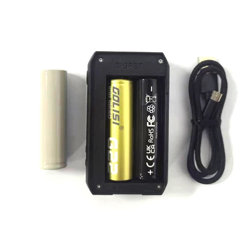 Original 2 Slots Cigpet Battery Charger 1-126W Dual 18650 Battery LED Display Capo Battery Charger