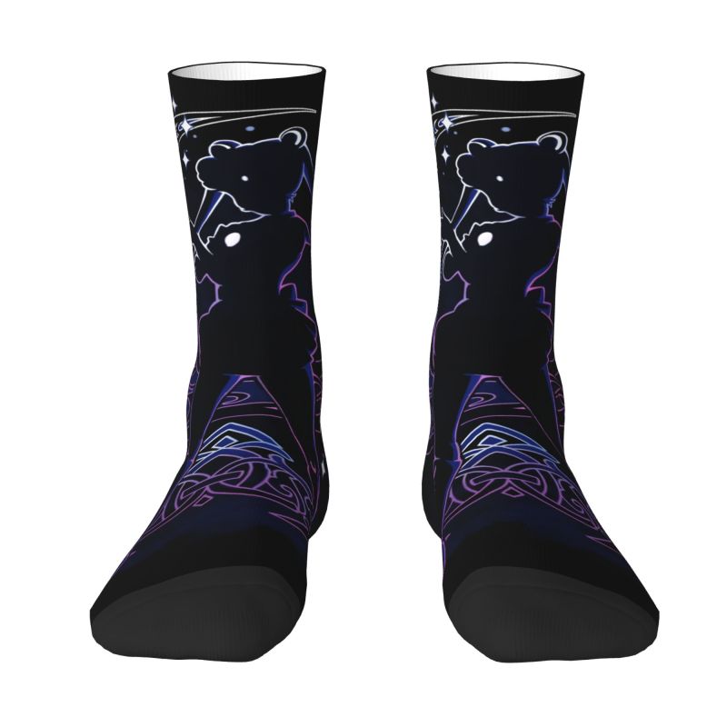 Manga Moon Sailors Men Women Crew Socks Unisex Fun 3D Printed Anime Dress Socks